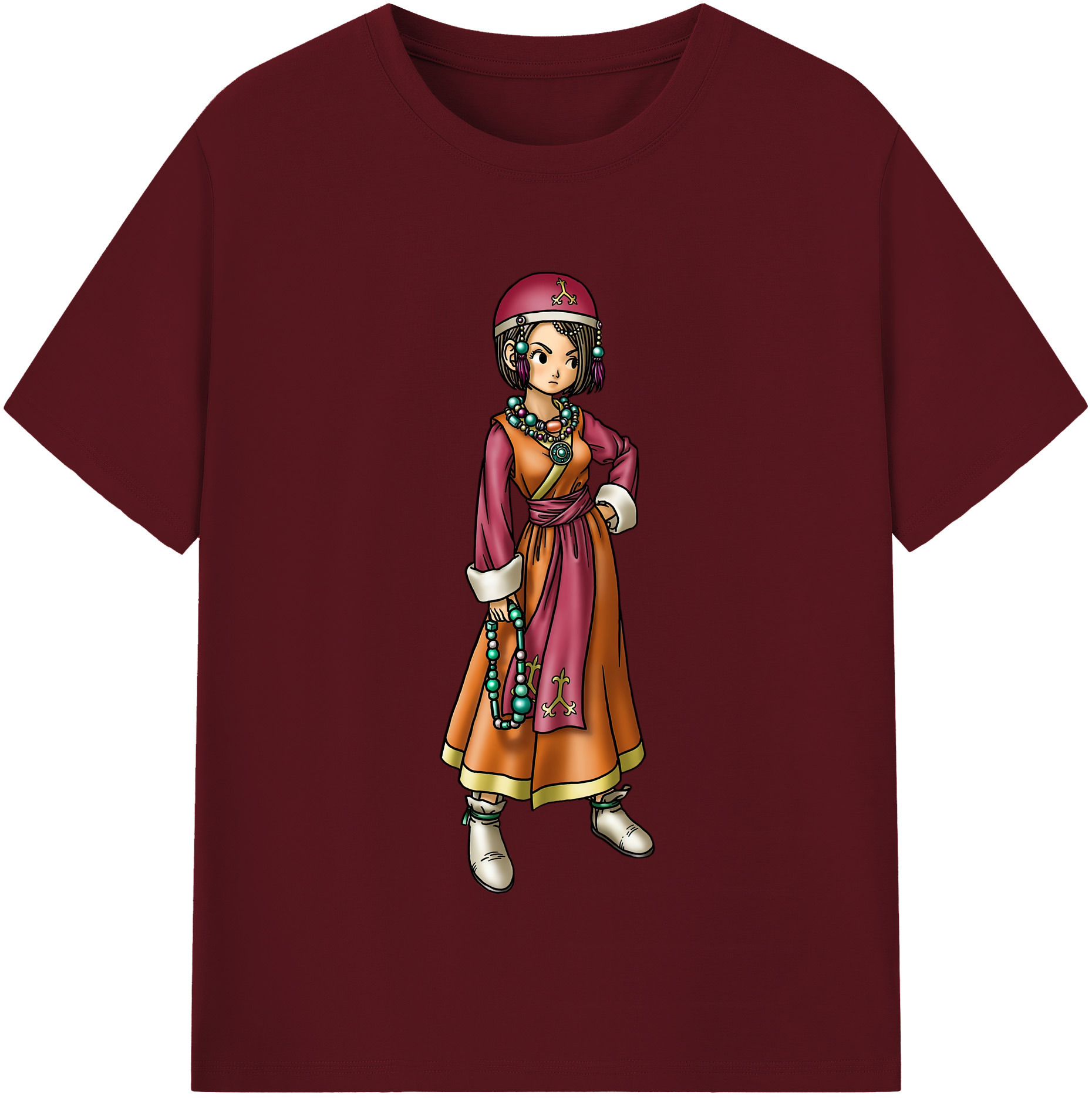 （画像用） ドラゴンクエスト Doragon Kuesuto Dragon Quest 綿100％半袖Tシャツ（フロントプリント）